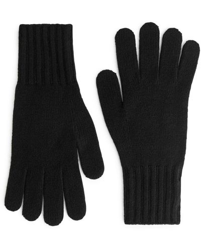 ARKET Cashmere Gloves - Black