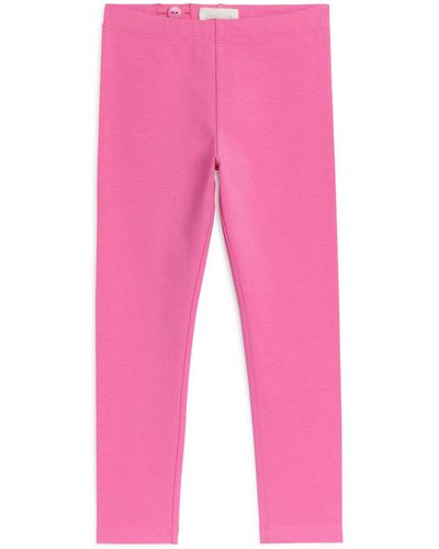 ARKET Jersey Leggings - Pink