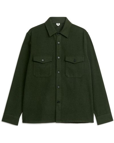 ARKET Wool Overshirt - Green
