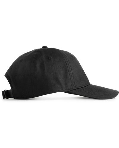 ARKET Linen Cap - Black