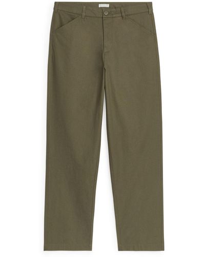 ARKET Cotton Trousers - Green
