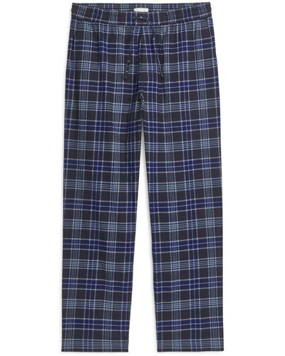 ARKET Flannel Pyjama Trousers - Blue