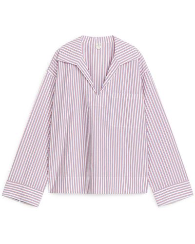 ARKET Sailor Cotton Shirt - Purple