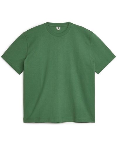 ARKET Schweres T-Shirt - Grün
