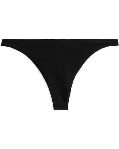 ARKET Brazilian Thong Bikini Bottom - Black