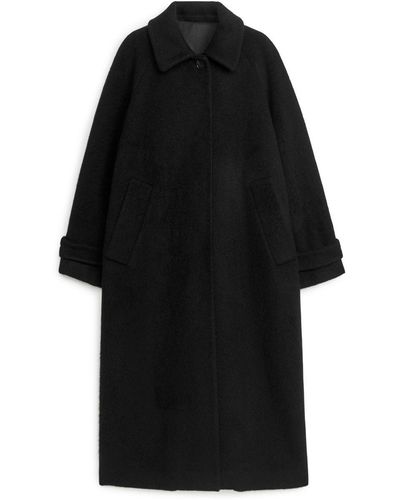 ARKET Oversized Wool Coat - Black