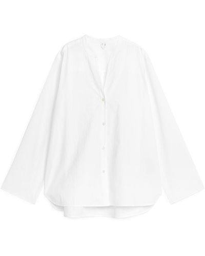 ARKET Washed Cotton Shirt - White