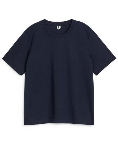ARKET Schweres T-Shirt - Blau