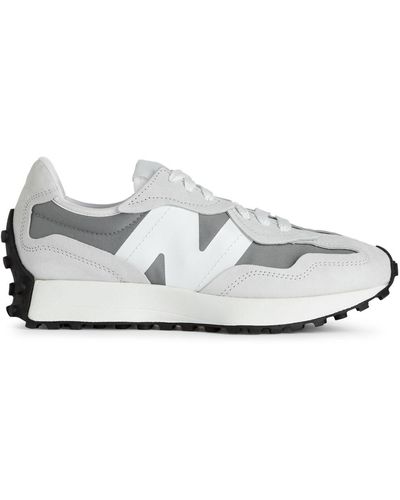 New Balance 327 In Suede/mesh - White