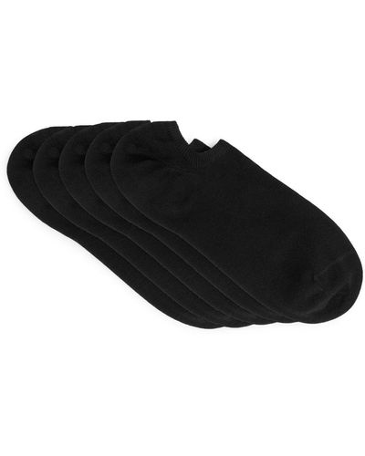 ARKET Trainer Socks, 5 Pairs - Black