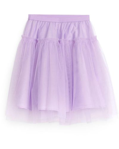 ARKET Tulle Skirt - Purple