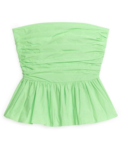 ARKET Ruched Bustier - Green