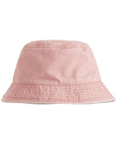 ARKET Washed Bucket Hat - Pink