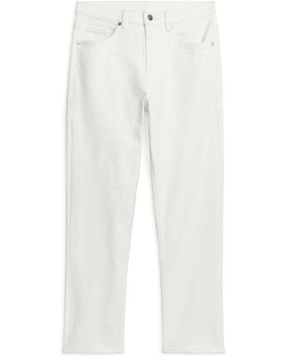 ARKET Jade Cropped Slim Stretch Jeans - White