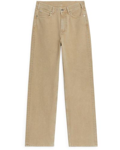 ARKET Poplar Mid Relaxed Jeans - Natural