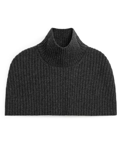 ARKET Rib Wool Collar - Black