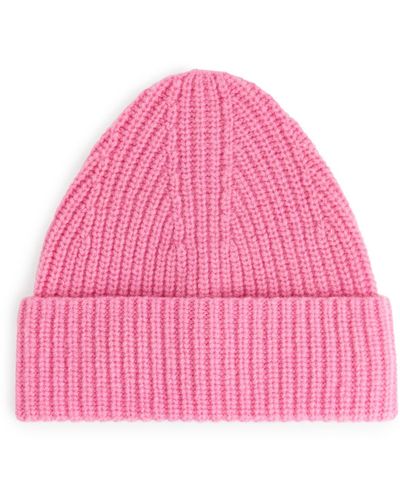 ARKET Wool Beanie - Pink