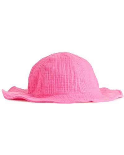 ARKET Cheesecloth Sunhat - Pink
