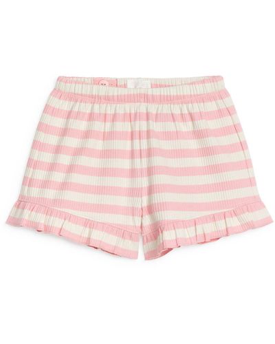 ARKET Frill Shorts - Pink