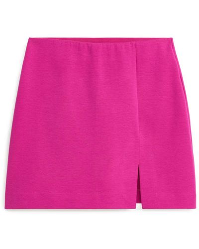ARKET Mini Jersey Skirt - Pink