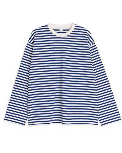 ARKET Striped T-shirt - Blue