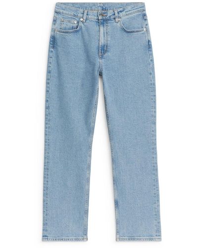 ARKET Jade Cropped Slim Stretch Jeans - Blue