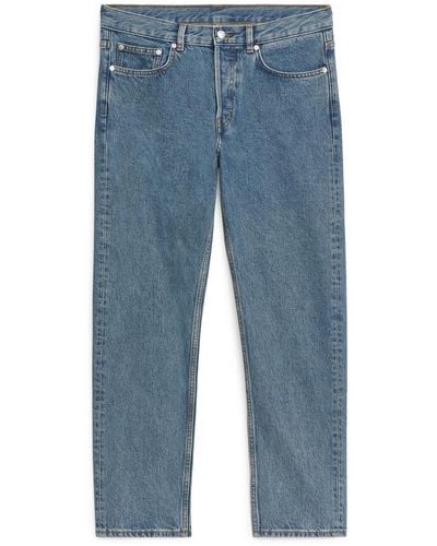 ARKET Park Cropped Regular Straight Jeans - Blau