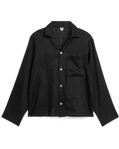 ARKET Linen Shirt - Black