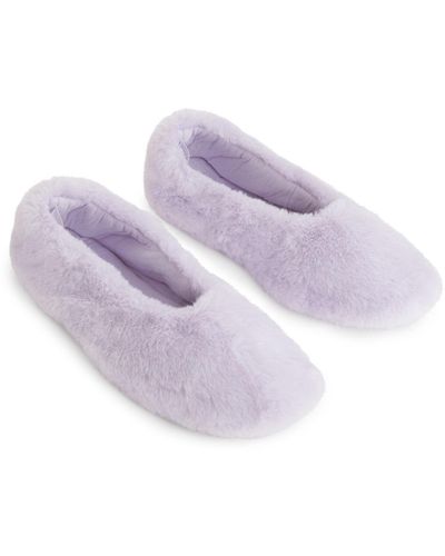 ARKET Faux Fur Slippers - Purple