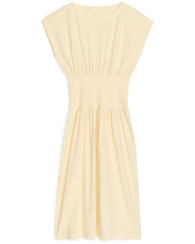 ARKET Panel-waist Midi Dress - White