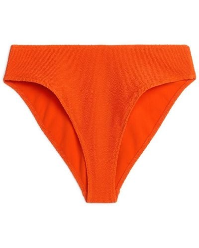 ARKET Crinkle-Bikinihose Mit Mittelhohem Bund - Orange