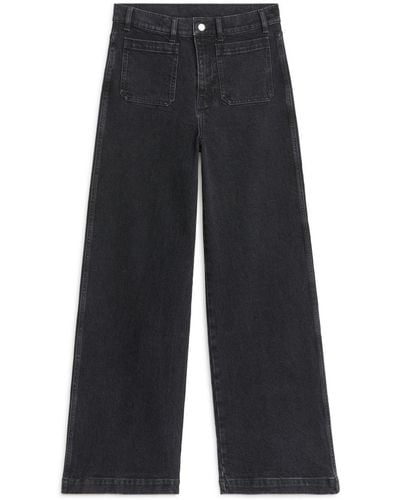 ARKET Lupine High Flared Stretch Jeans - Blue