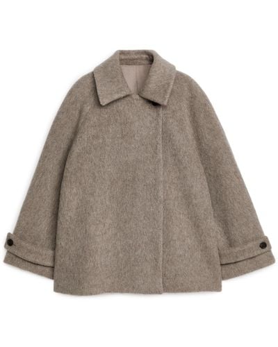 ARKET Wool Blend Coat - Grey