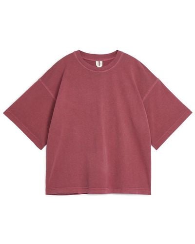 ARKET T-Shirt Aus Baumwolle - Rot