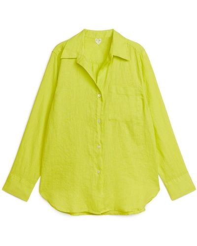 ARKET Linen Shirt - Yellow