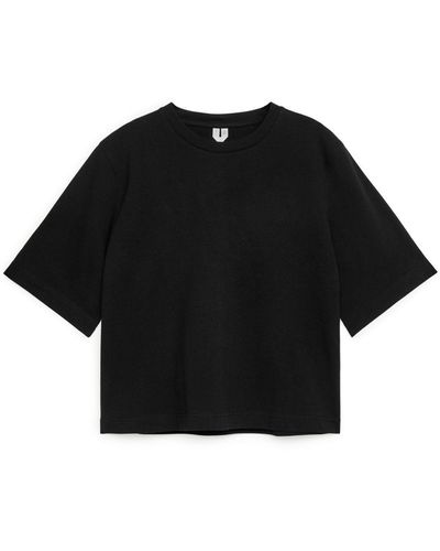 ARKET Heavyweight Boxy T-shirt - Black