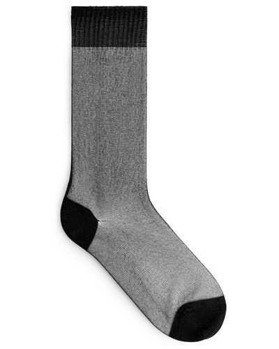 ARKET Lurex Socks - Grey