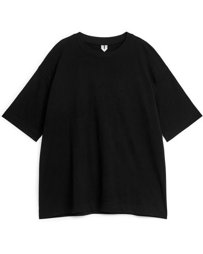 ARKET Oversize-T-Shirt - Schwarz