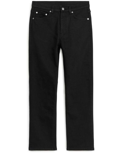ARKET Jade Cropped Slim Stretch Jeans - Black