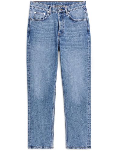ARKET Jade Cropped Slim Stretch Jeans - Blue