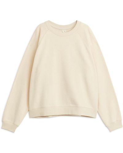 ARKET Soft French Terry Sweatshirt - Natural