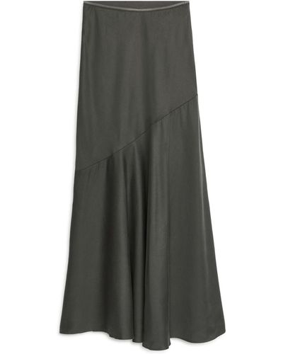 ARKET Lyocell Skirt - Grey