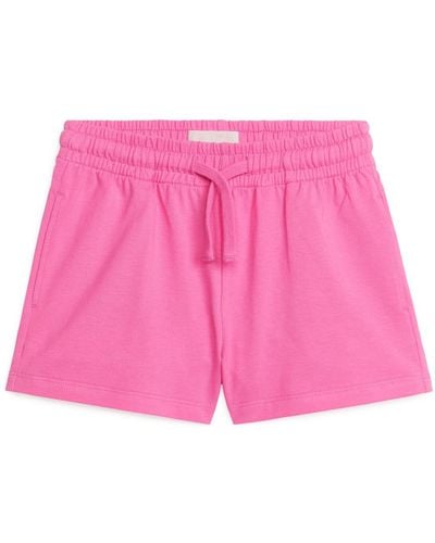 ARKET Relaxed Jersey Shorts - Pink