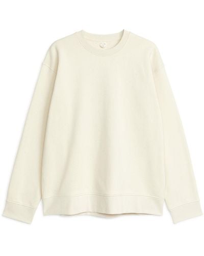 ARKET Relaxed Terry Sweatshirt - White