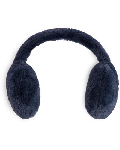 ARKET Faux Fur Earmuffs - Blue