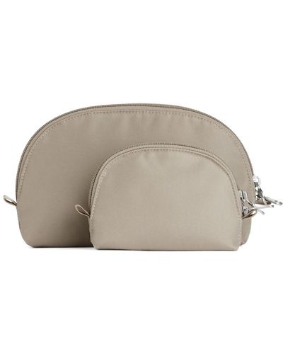 ARKET Travel Pouch Set Of 2 - Grey