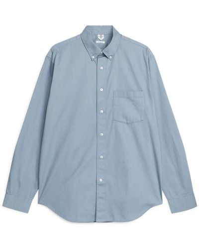 ARKET Cotton Twill Shirt - Blue