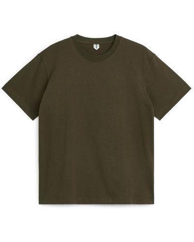 ARKET Mittelschweres T-Shirt - Grün