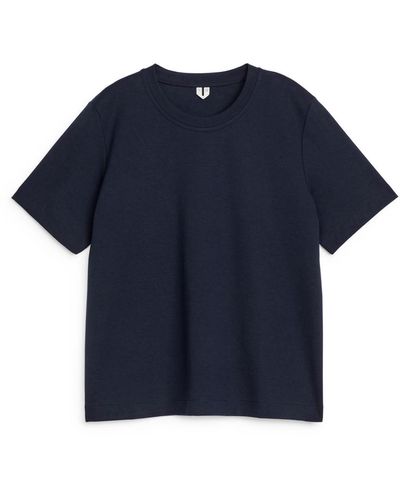 ARKET Heavyweight T-shirt - Blue