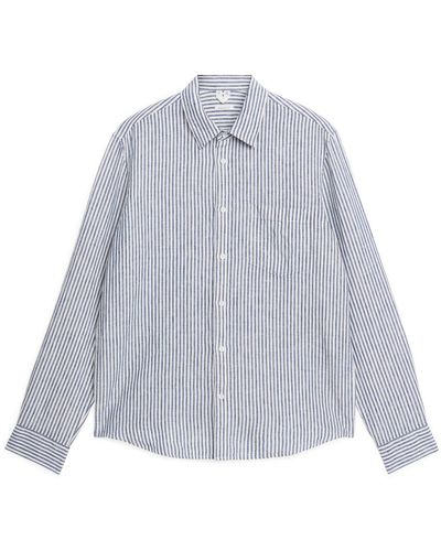 ARKET Regular-fit Linen Shirt - Multicolour